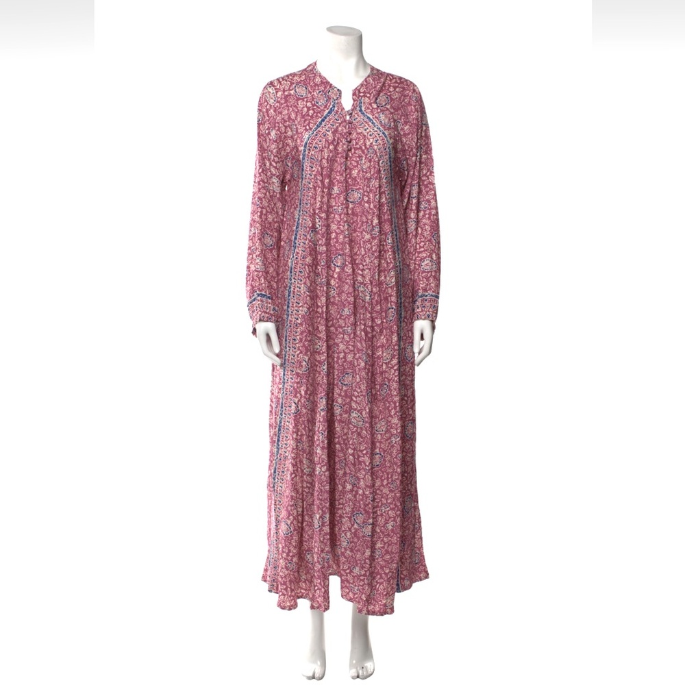Natalie Martin Fiore Silk Maxi Dress XS